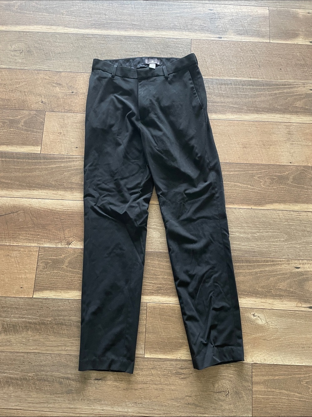 H&M Men's Black Dress Trousers - Slim Straight